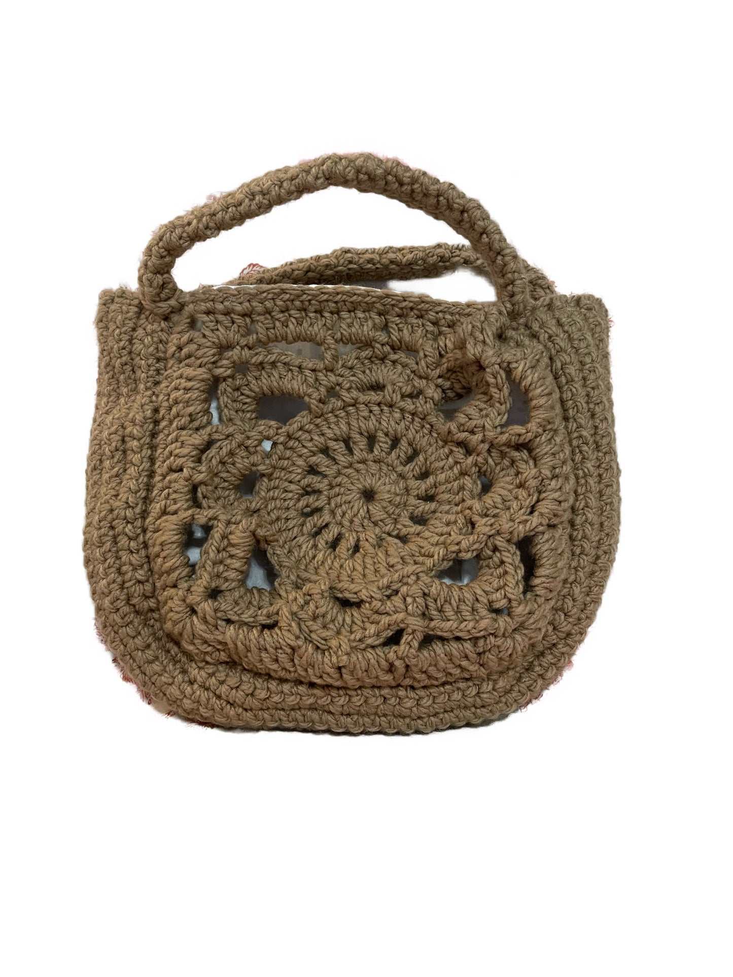 GRANNY SQUARE TOP-HANDLE HANDBAG