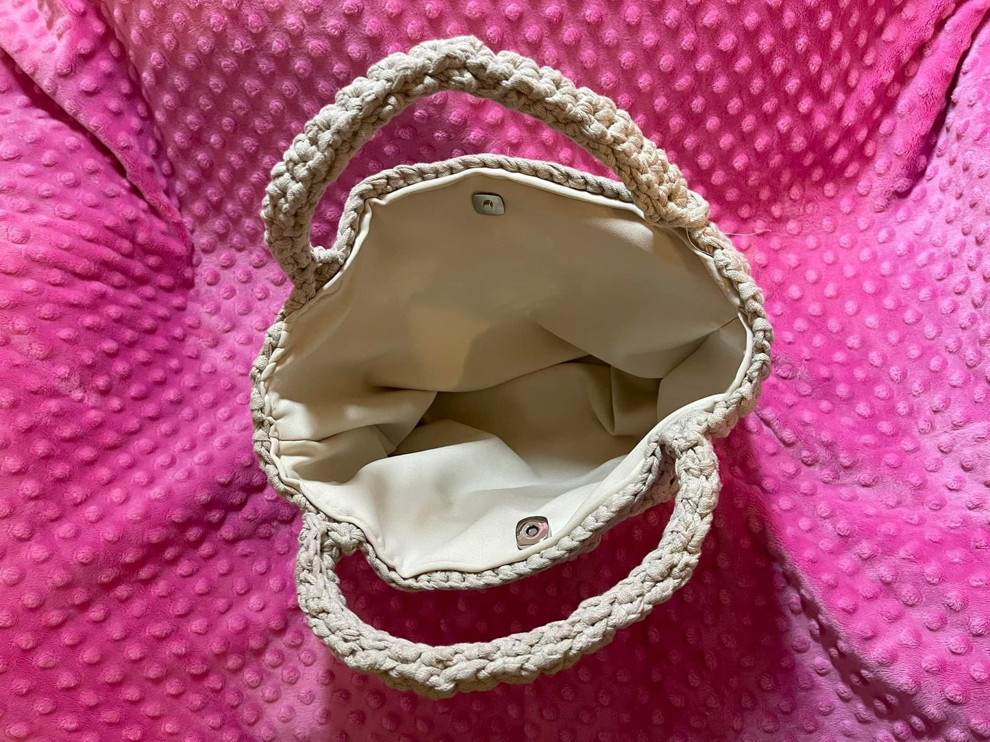 GRANNY SQUARE TOP-HANDLE HANDBAG