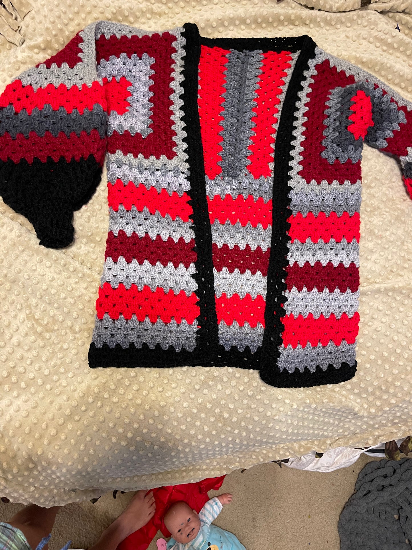 CUSTOM GRANNY SQUARE CARDIGAN