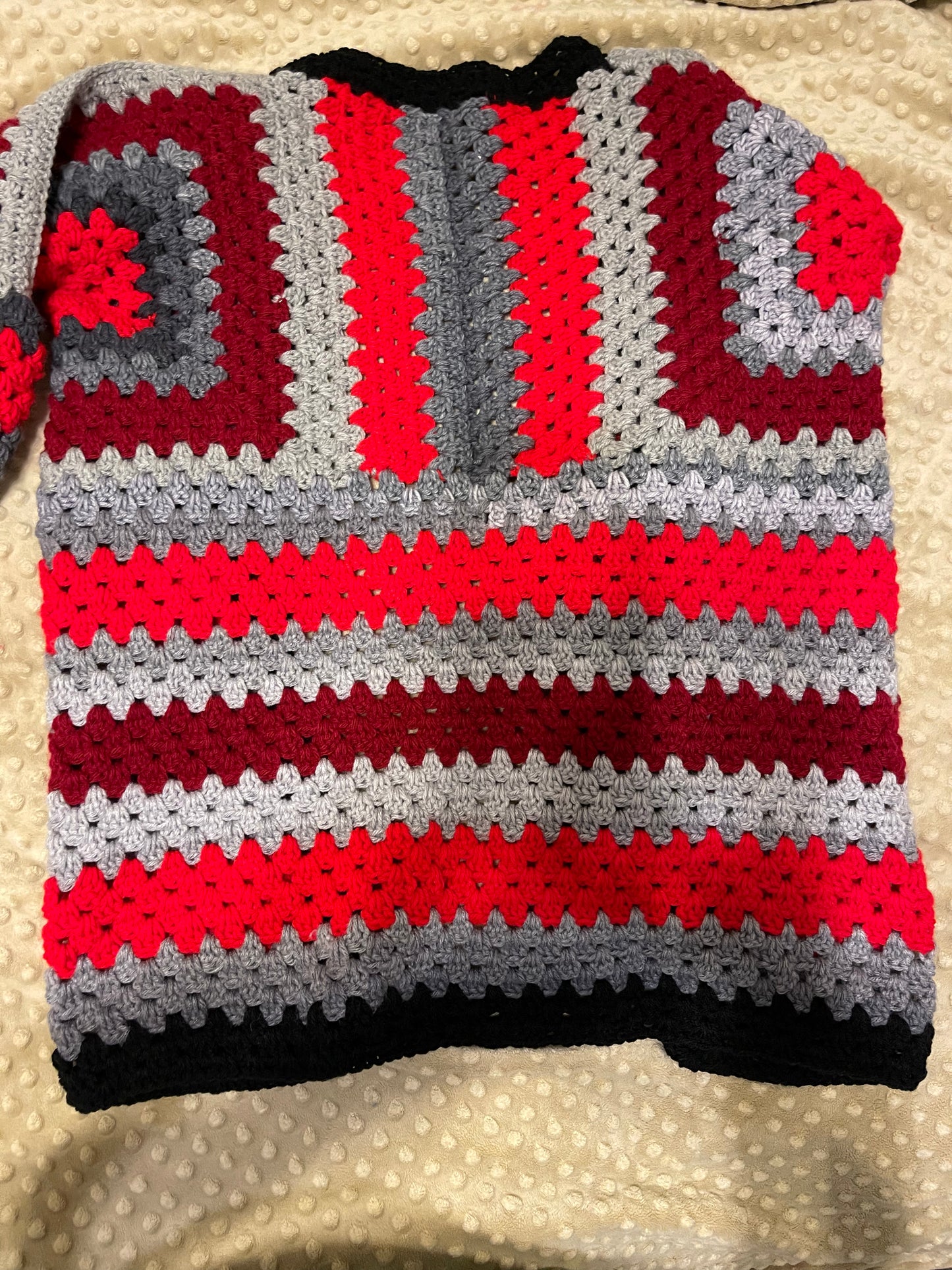CUSTOM GRANNY SQUARE CARDIGAN